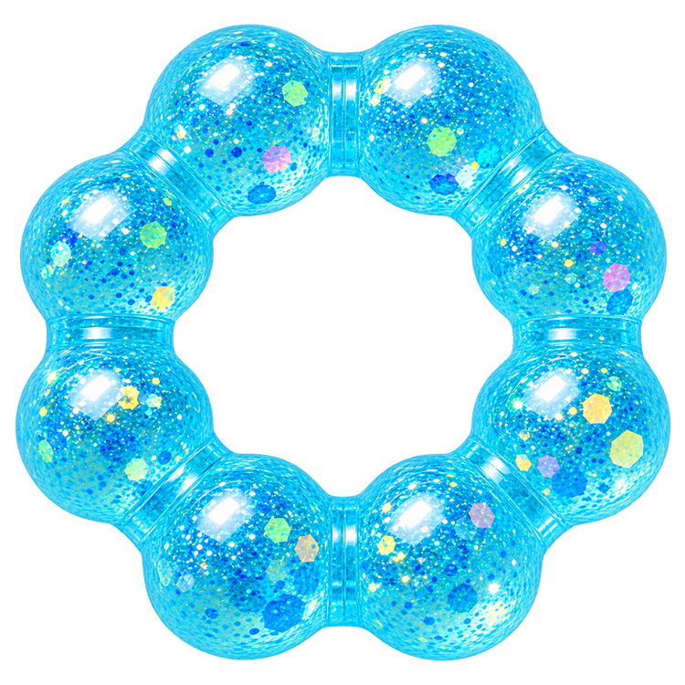 Fun Doh Squishy Sparkle Glitter Sensory Bracelet- 12/Display: Wholesale Price