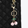 Bedazzled Cherry Sports Keychain
