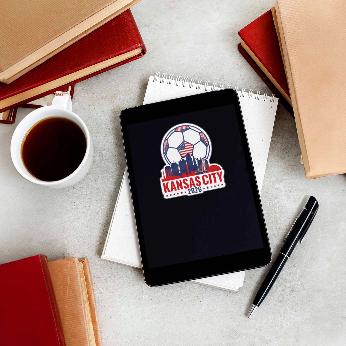 Kansas City Missouri USA Soccer Sticker - KCMO Sports Decal: Small - 2.75" Laptop Decal