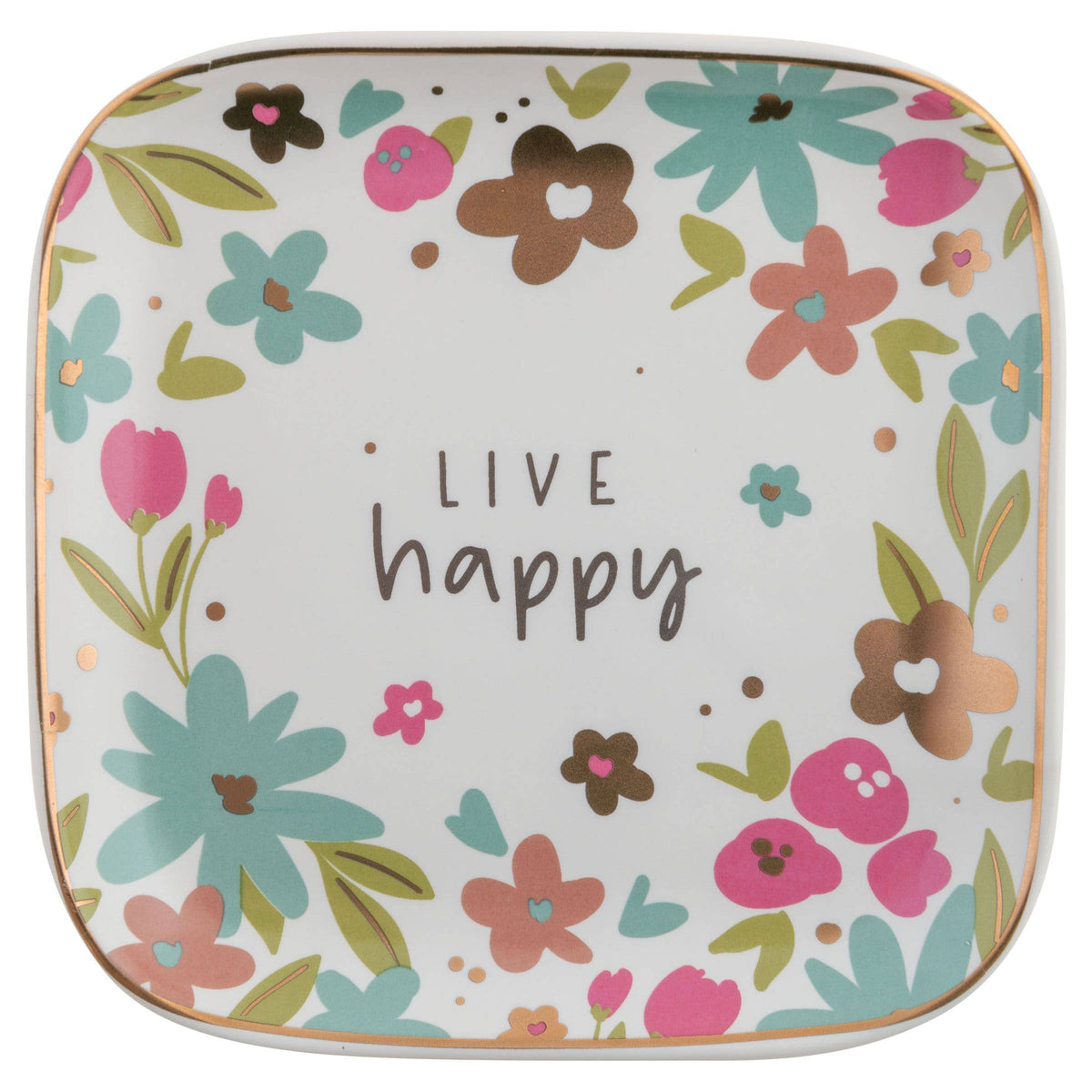 Flora Square Trinket Tray: Small / Mushroom