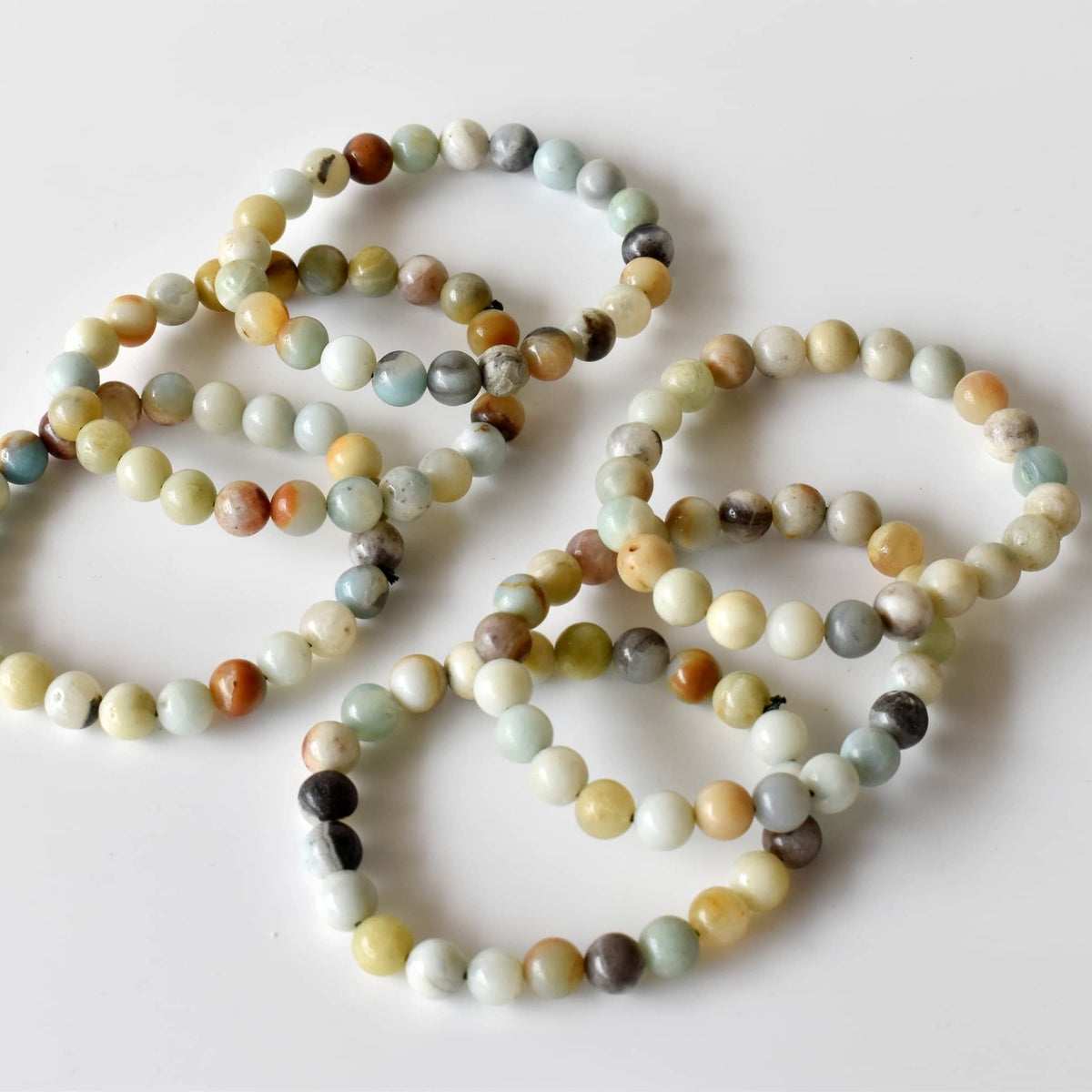 Healing Bracelet | Multi Amazonite | Gemstone Bracelet: 6mm - Candle Queen Candles