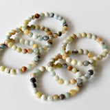Healing Bracelet | Multi Amazonite | Gemstone Bracelet: 6mm - Candle Queen Candles