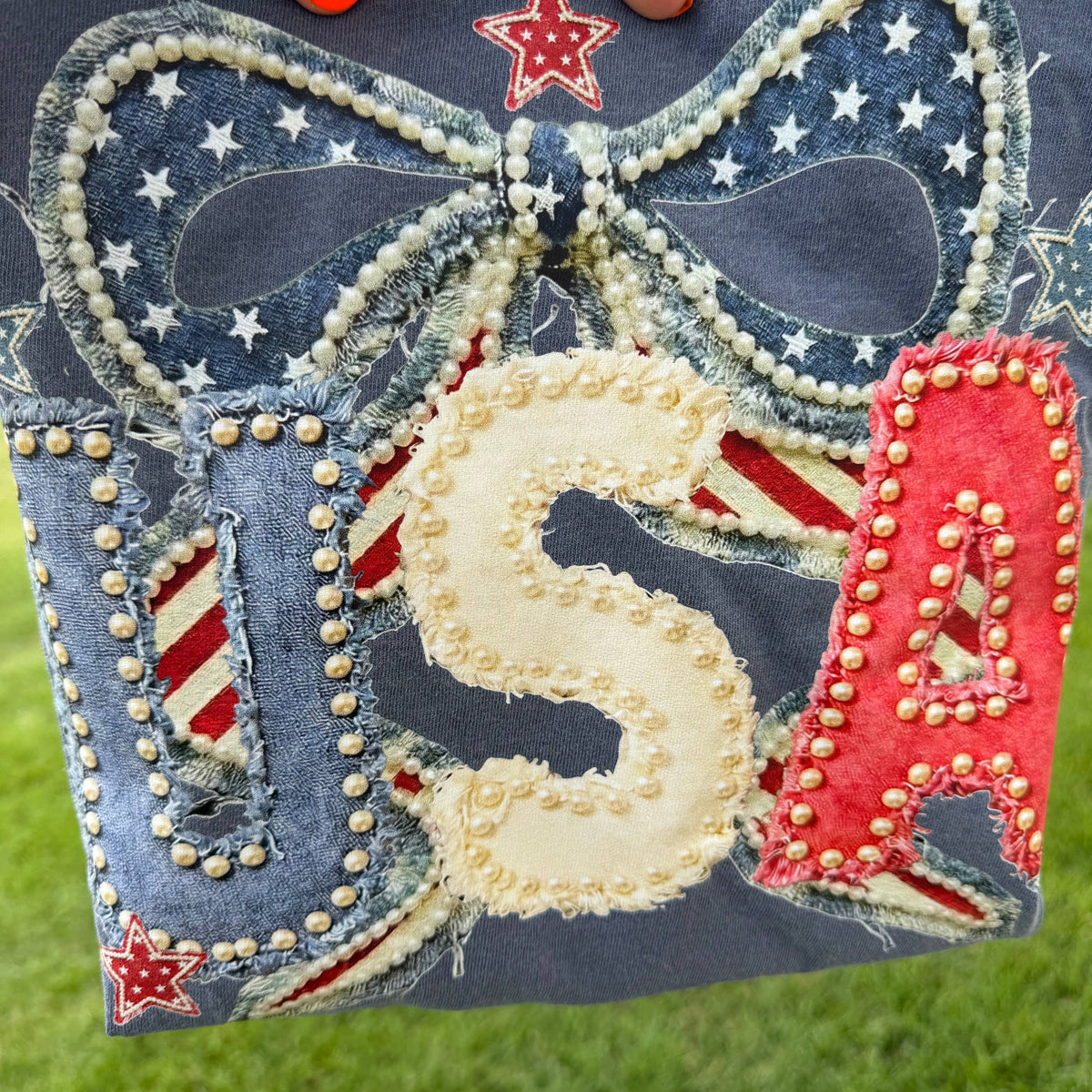 USA Coquette Bow Tee