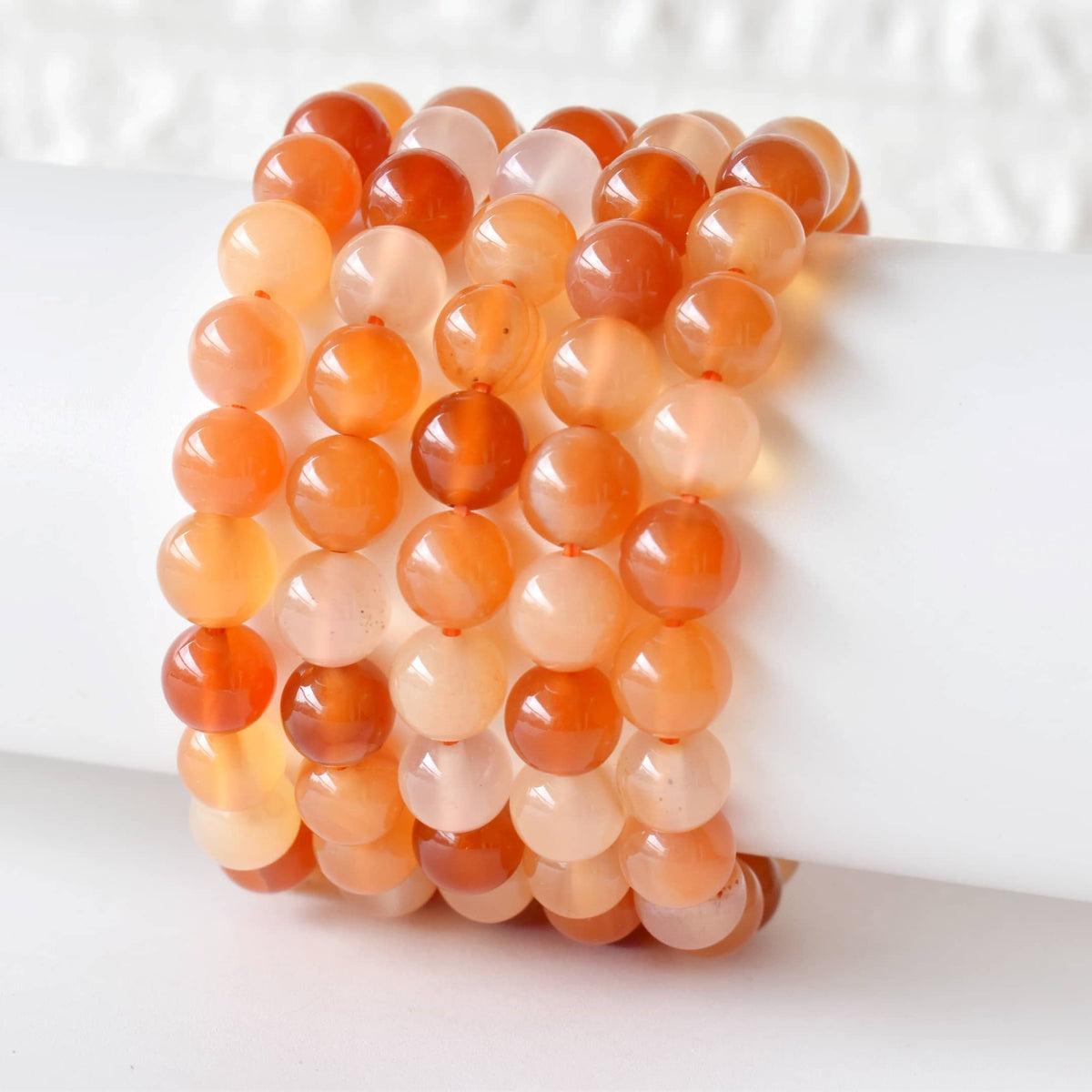 Healing Bracelet | Carnelian | Gemstone Bracelet: 6mm - Candle Queen Candles