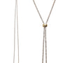 2mm Rhinestones Slider Long Necklace