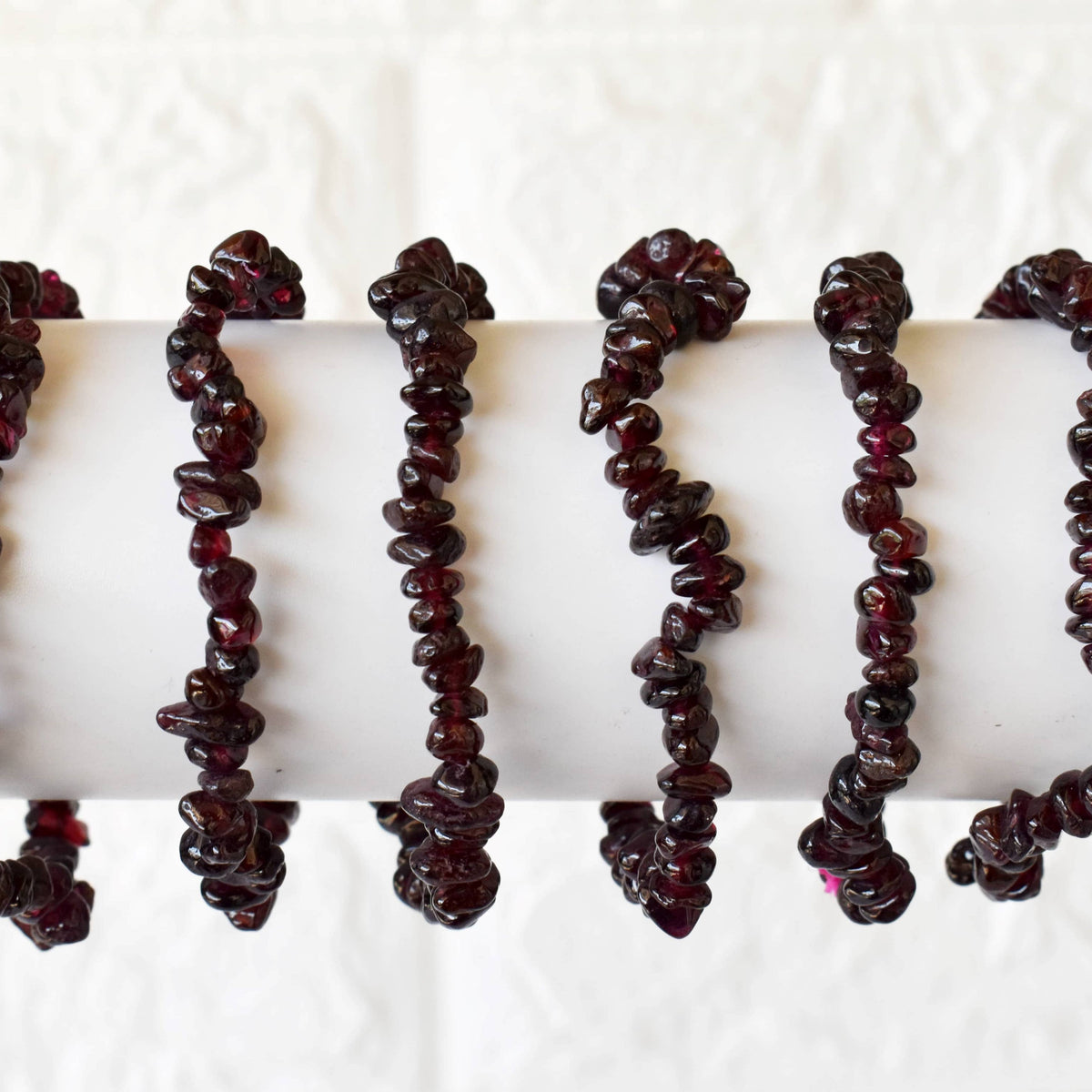 Healing Stone | Garnet | Chip Bracelet | Spiritual Jewelry - Candle Queen Candles