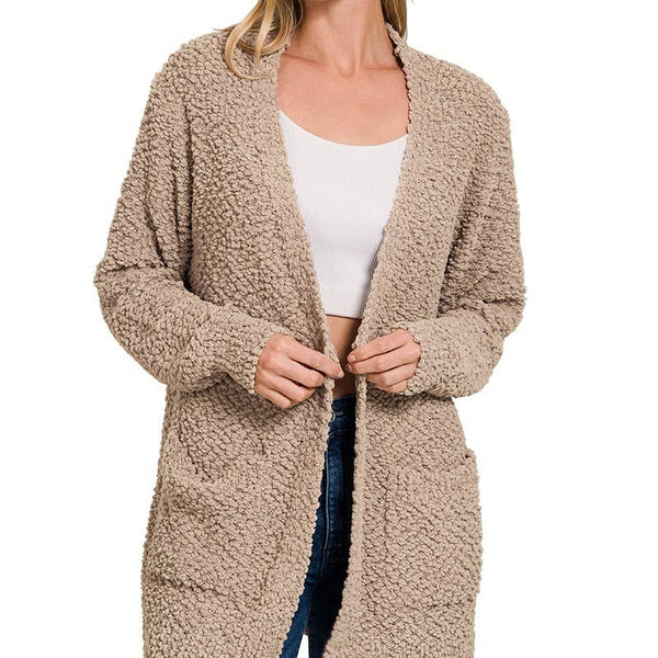 Mocha Popcorn Cardigan
