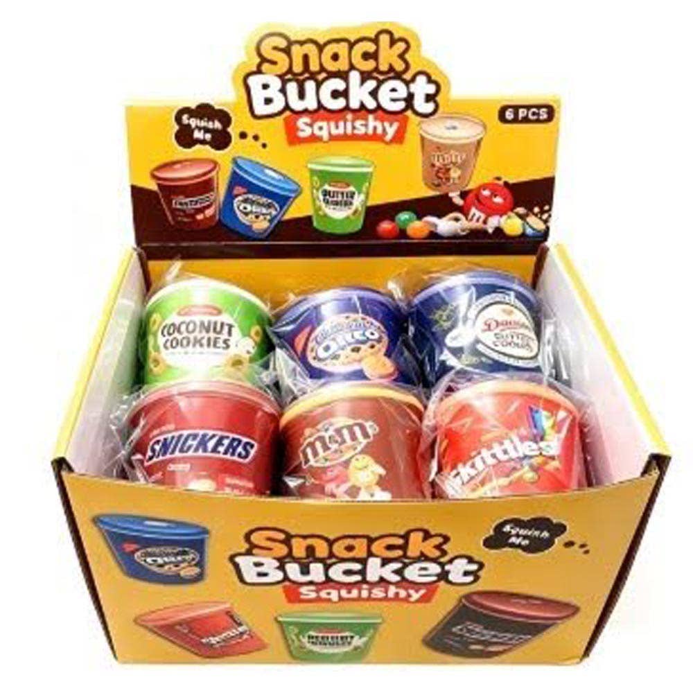 Assorted Snack Bucket Squeeze Squishy Stress Relief Toy