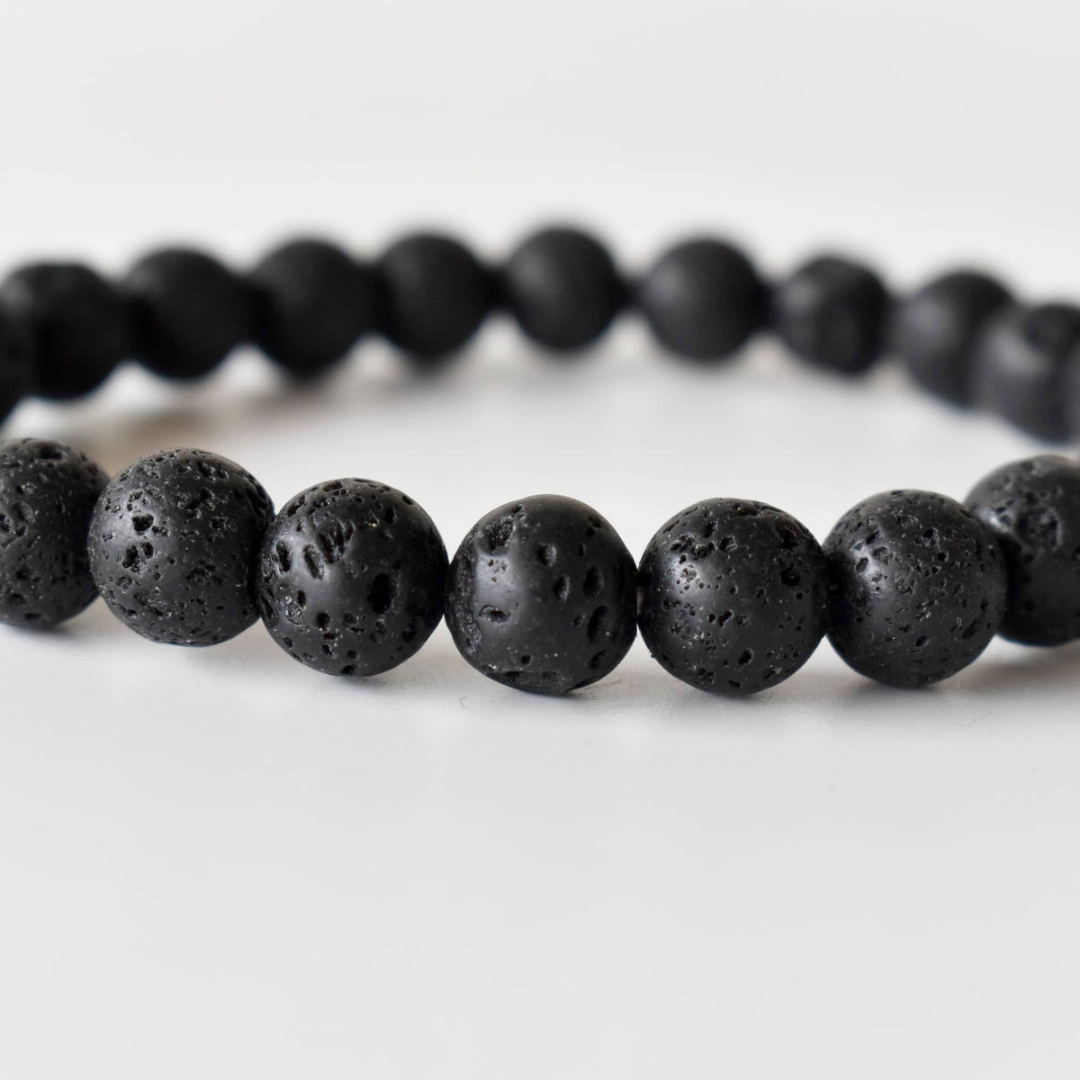 Crystal Bracelet | Lava Bracelet | Healing Gemstone Bracelet: 8mm