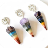 Dowsing Pendulum | Chakra Pendulum | Faceted Pendulums: Faceted - Candle Queen Candles