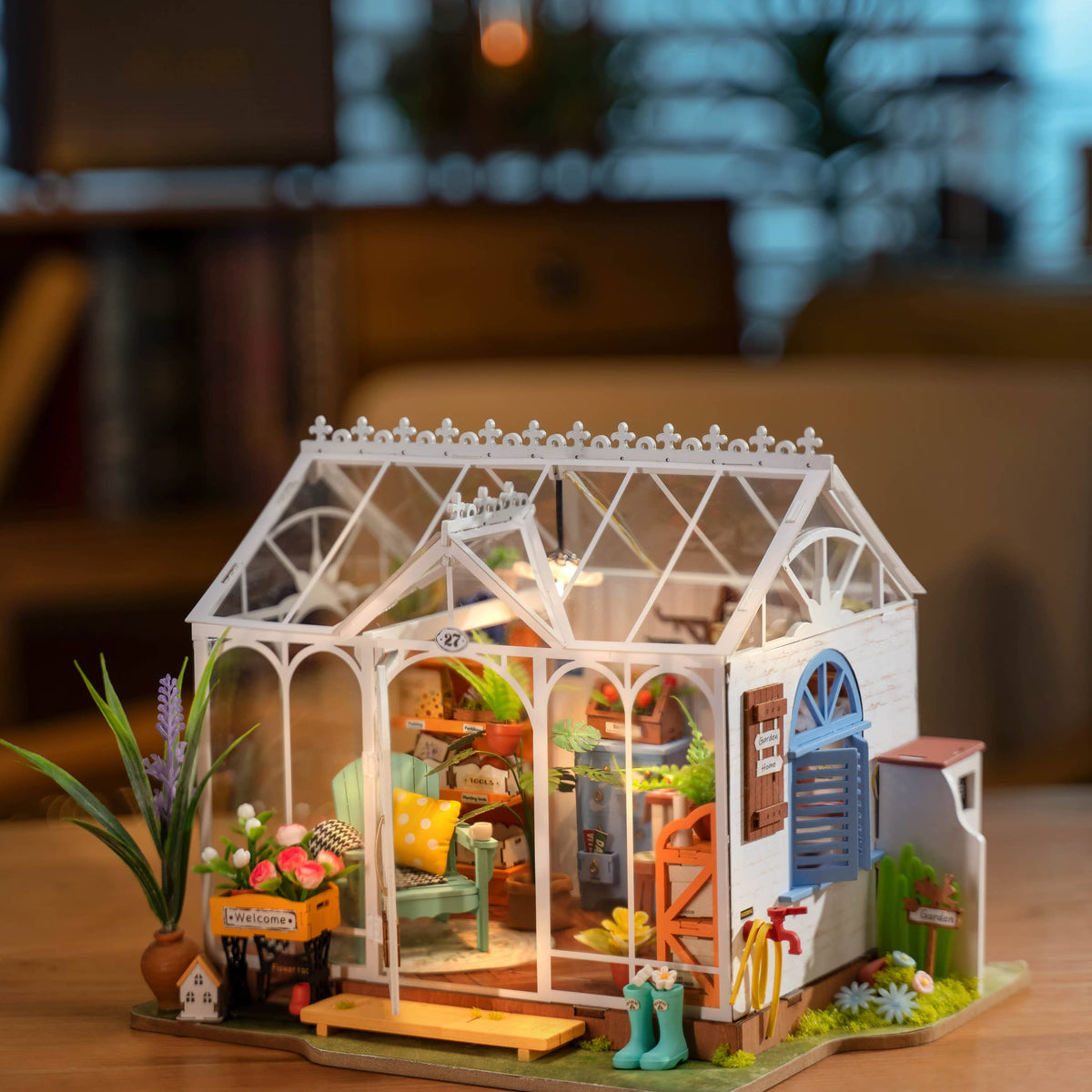 DIY Miniature House Kit: Dreamy Garden House
