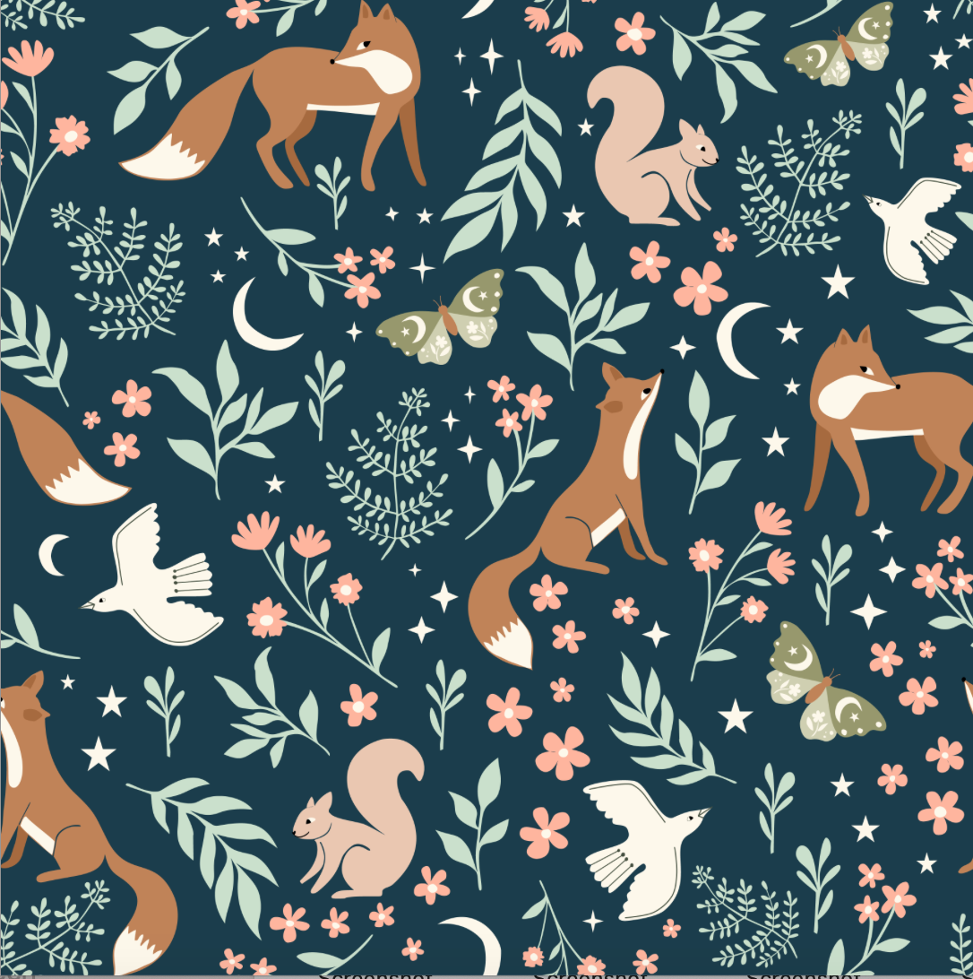 Baby Bamboo Pajamas - Bamboo Sleeper - Woodland - ALICE: 3-6m