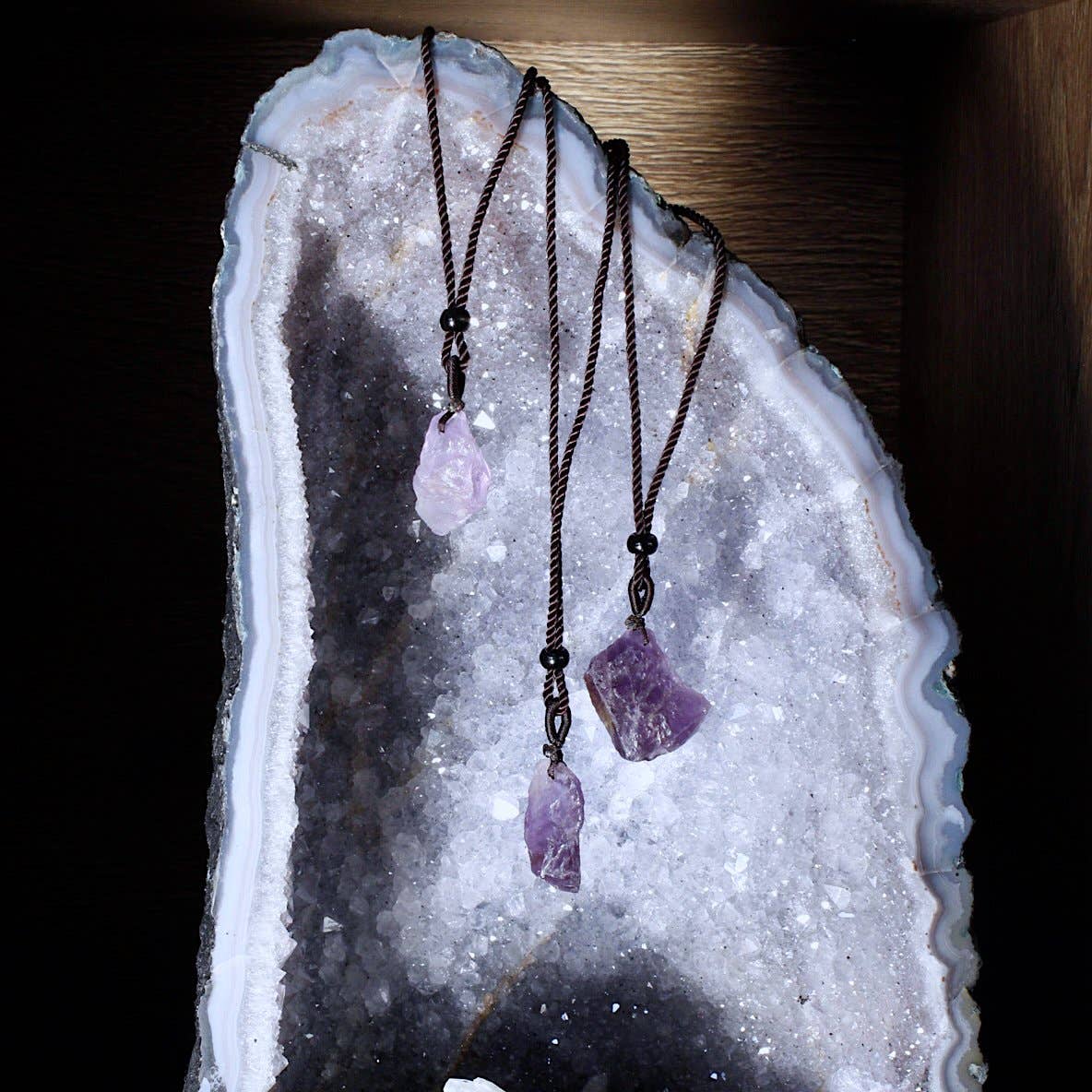 Amethyst Raw Necklace (Crystals & Stones)