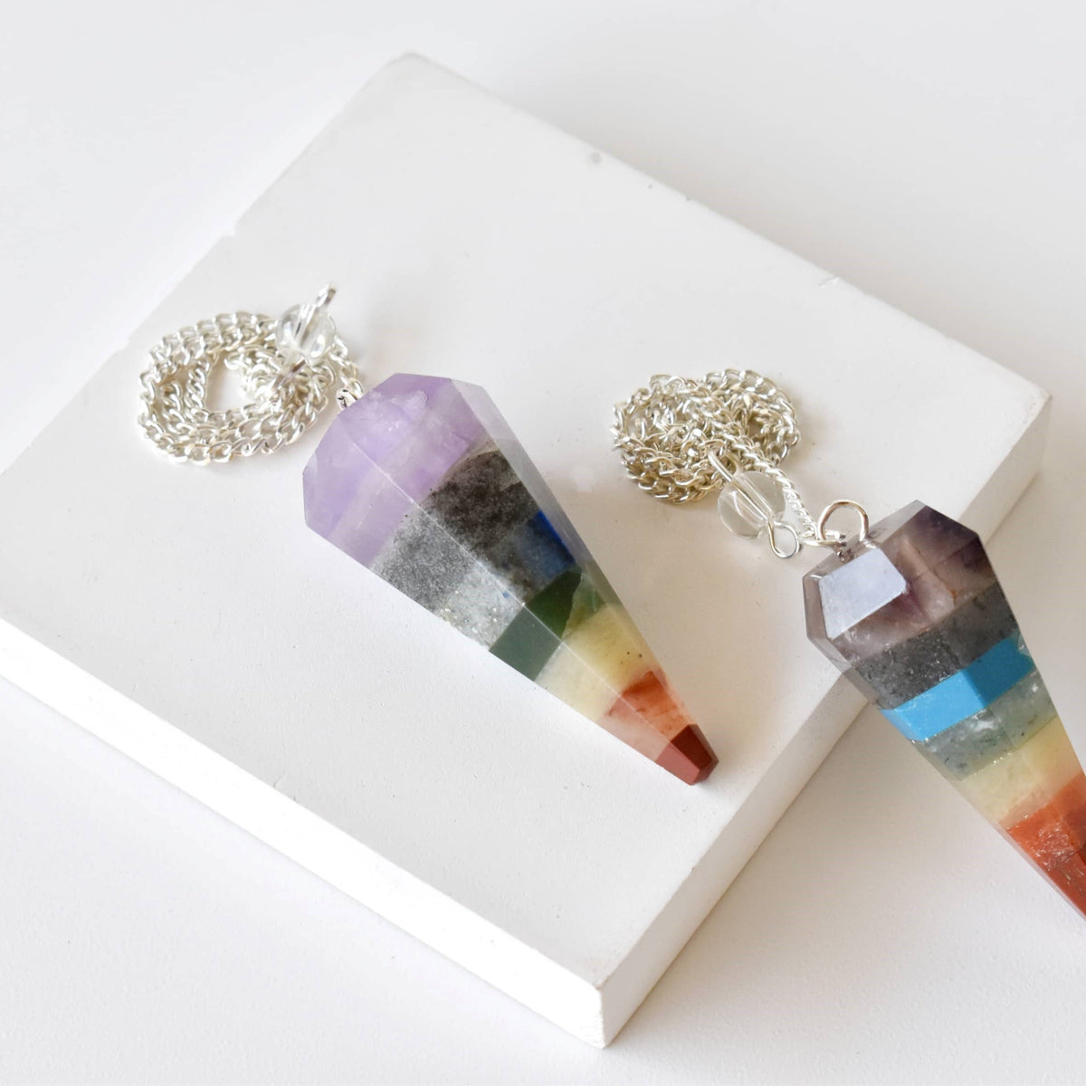 Dowsing Pendulum | Chakra Pendulum | Faceted Pendulums: Faceted - Candle Queen Candles