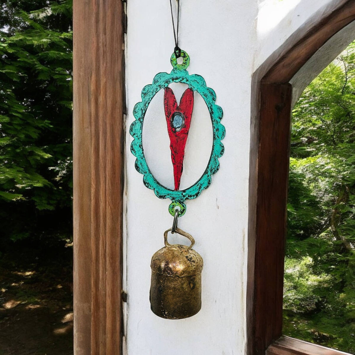 Heart wind chime Ornament cute gift garden
