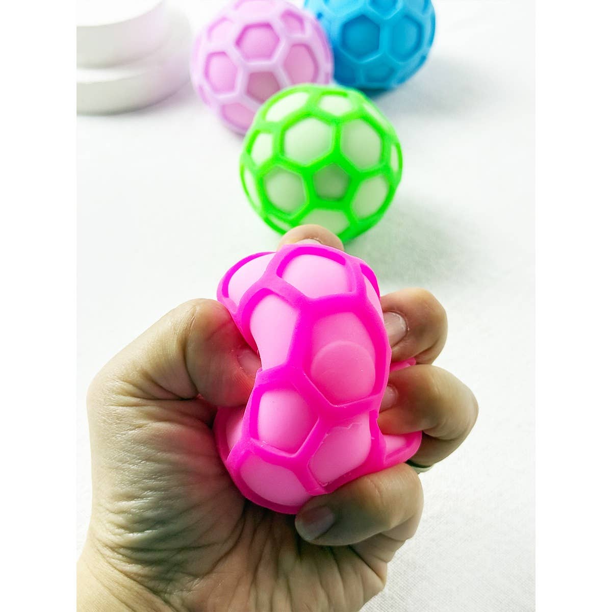 Hexaball Stress Squishy Toy: MIX COLOR / ONE(12)