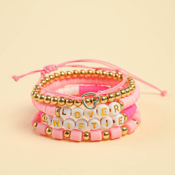 Taylor Swift Bracelet Set Colorful Beads Friendship Bracelet: 6