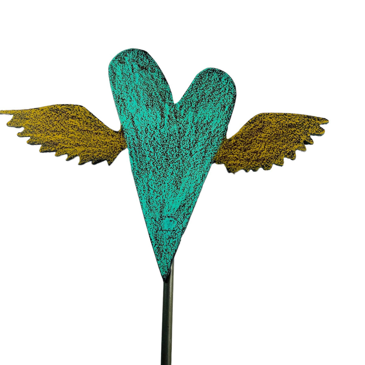 Heart Plant Stake whimsical garden hippie gypsy teen peace