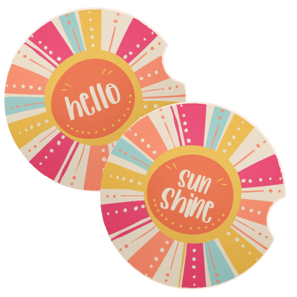 Car Coasters: Hello Sunshine