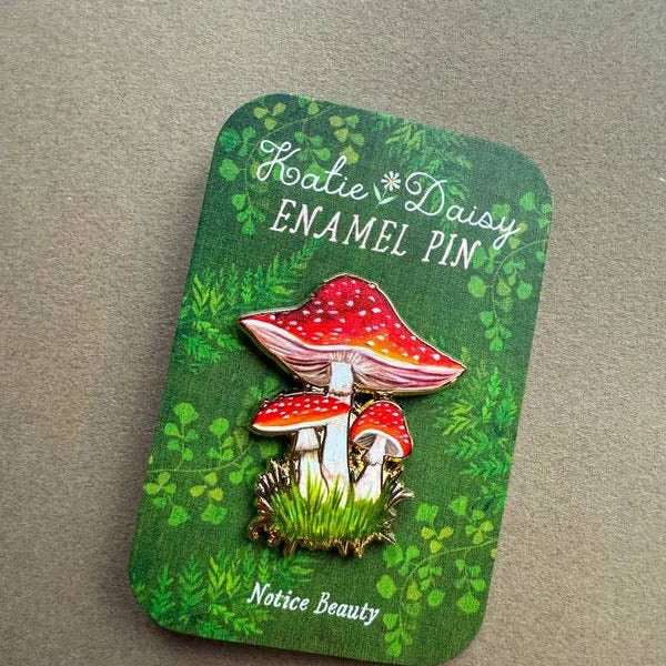 Amanita Mushroom Enamel Pin