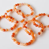 Healing Bracelet | Carnelian | Gemstone Bracelet: 6mm - Candle Queen Candles