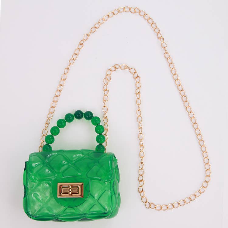 Clear Jelly Purse: Orange