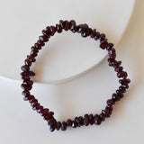 Healing Stone | Garnet | Chip Bracelet | Spiritual Jewelry - Candle Queen Candles