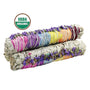 '7 Chakras' Rose Floral White Sage Smudge Stick (6 in.)
