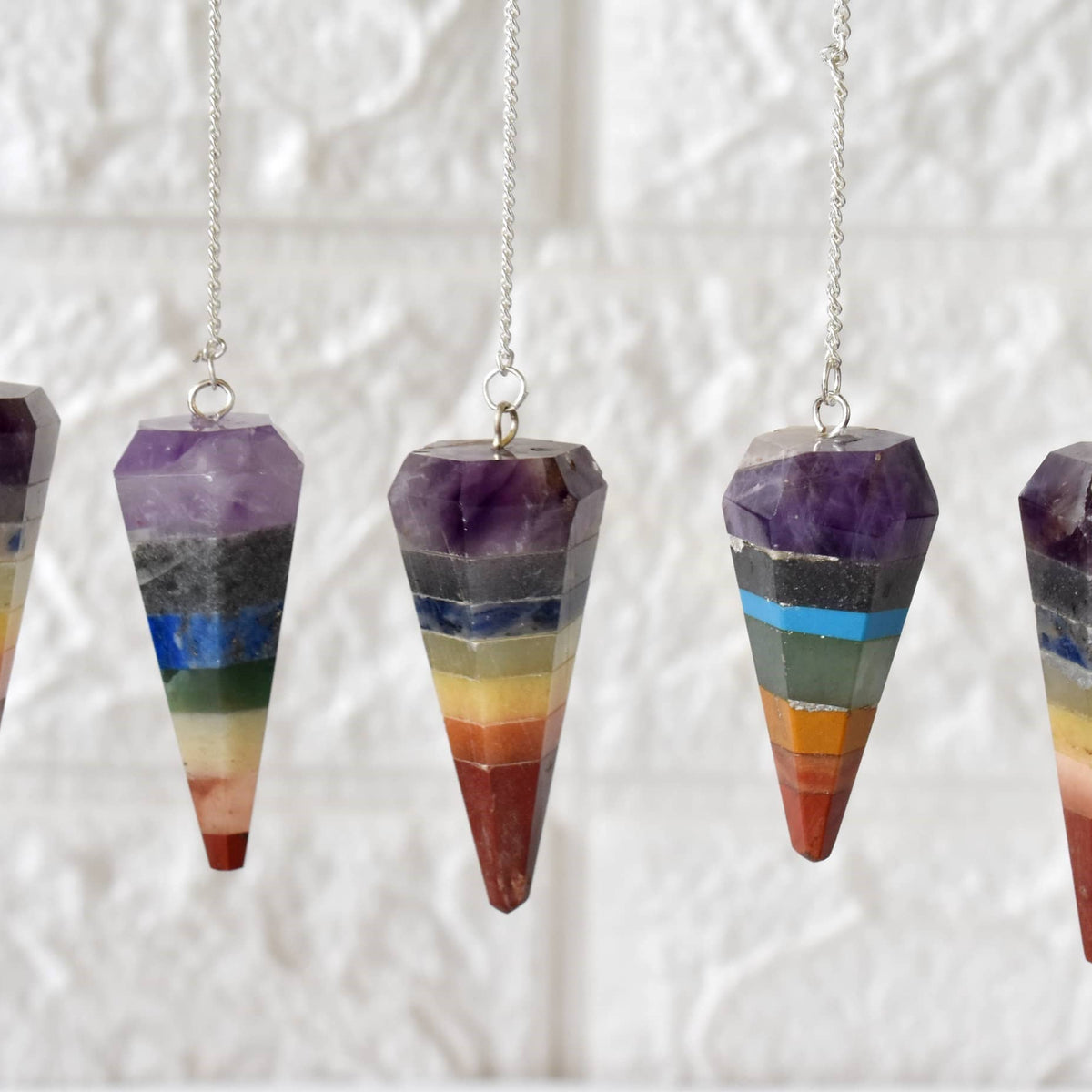 Dowsing Pendulum | Chakra Pendulum | Faceted Pendulums: Faceted - Candle Queen Candles