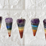 Dowsing Pendulum | Chakra Pendulum | Faceted Pendulums: Faceted - Candle Queen Candles