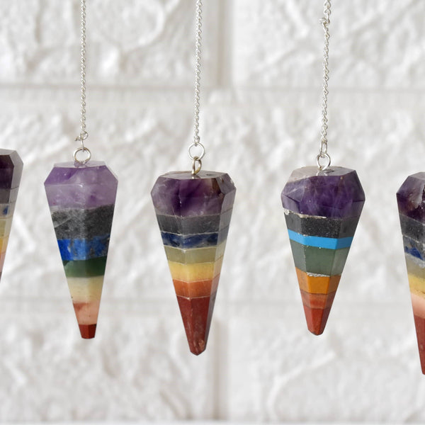Dowsing Pendulum | Chakra Pendulum | Faceted Pendulums: Faceted - Candle Queen Candles