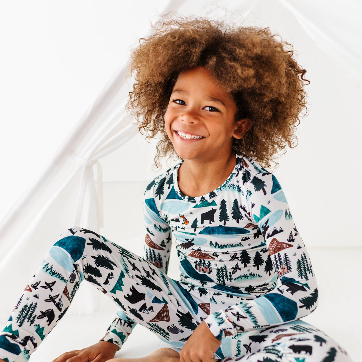 Kids Bamboo Pajamas - Into The Wild Mountain : 2