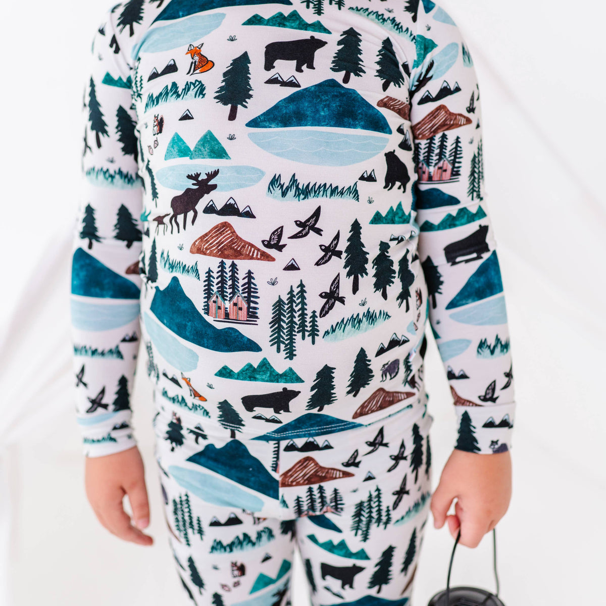 Kids Bamboo Pajamas - Into The Wild Mountain : 3