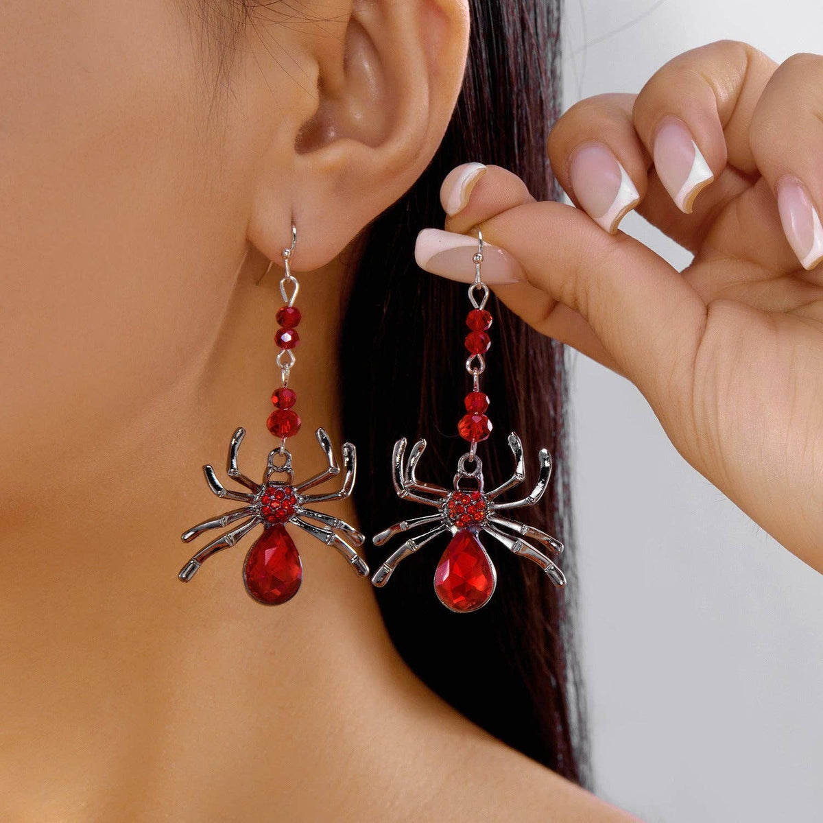 Halloween Funny Spider Women's Earrings: Colorful spider