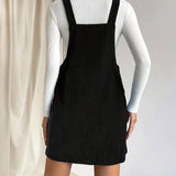 Leisure Corduroy shortall dress: Olive - Candle Queen Candles