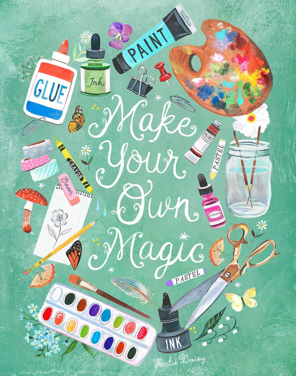 Make Your Own Magic Art Print (Teal): 11 x 14