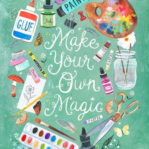 Make Your Own Magic Art Print (Teal): 11 x 14