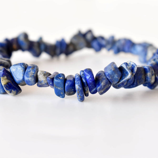 Healing Stone | Lapis Lazuli | Spiritual Gift |Chip Bracelet