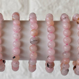 Healing Bracelet | Pink Opal | Gemstone Bracelet: 6mm - Candle Queen Candles