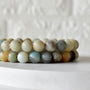 Healing Bracelet | Multi Amazonite | Gemstone Bracelet: 6mm - Candle Queen Candles