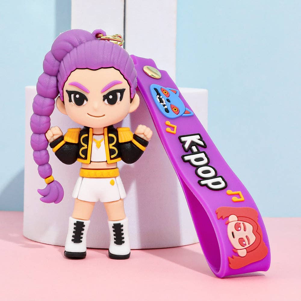 K-pop inspired silicone keychain: Rumi
