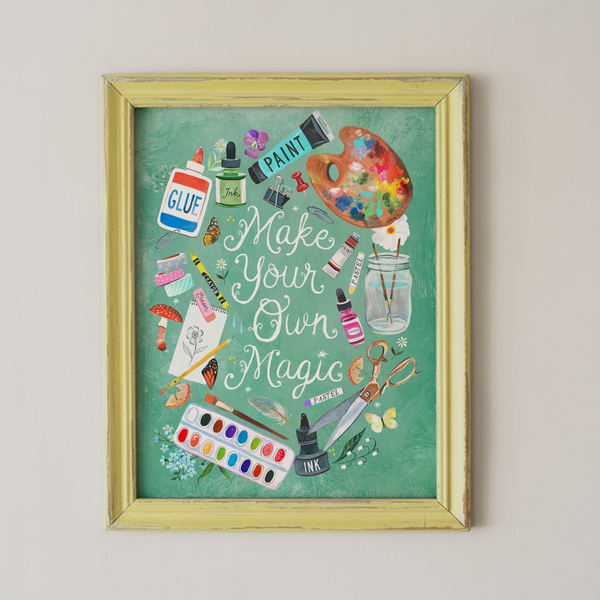 Make Your Own Magic Art Print (Teal): 11 x 14