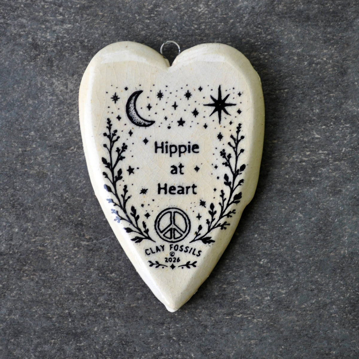 Hippie at Heart, handmade USA, gift, year round keepsake