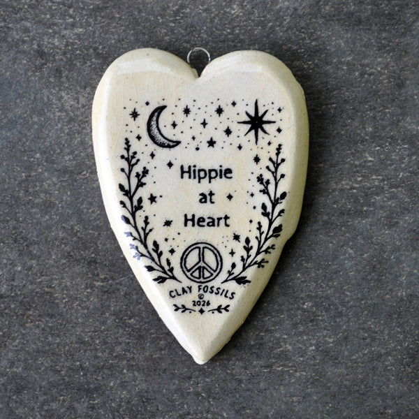 Hippie at Heart, Heart Ornament