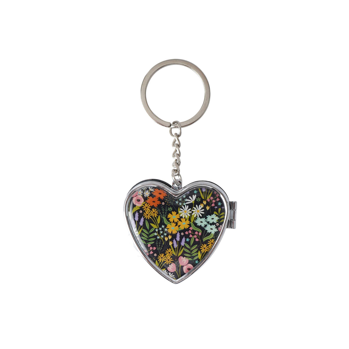 The Flower Market Heart Pill Box Keyring