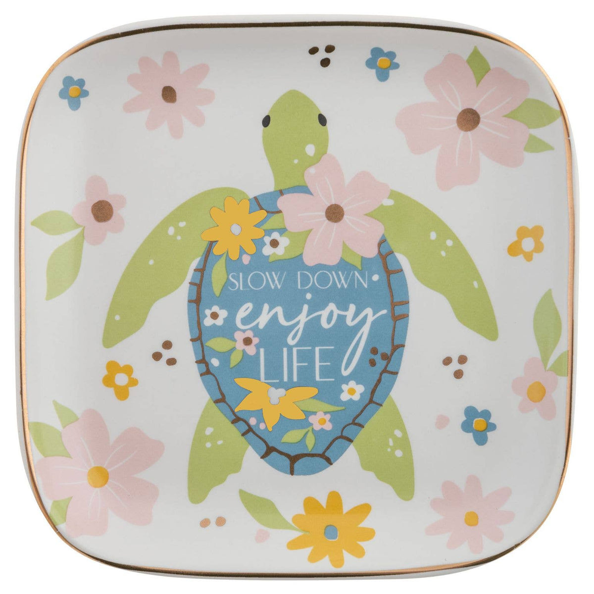 Flora Square Trinket Tray: Large / Sloth