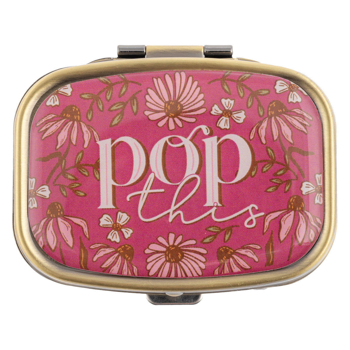 Small Metal Pill Case: Pop This