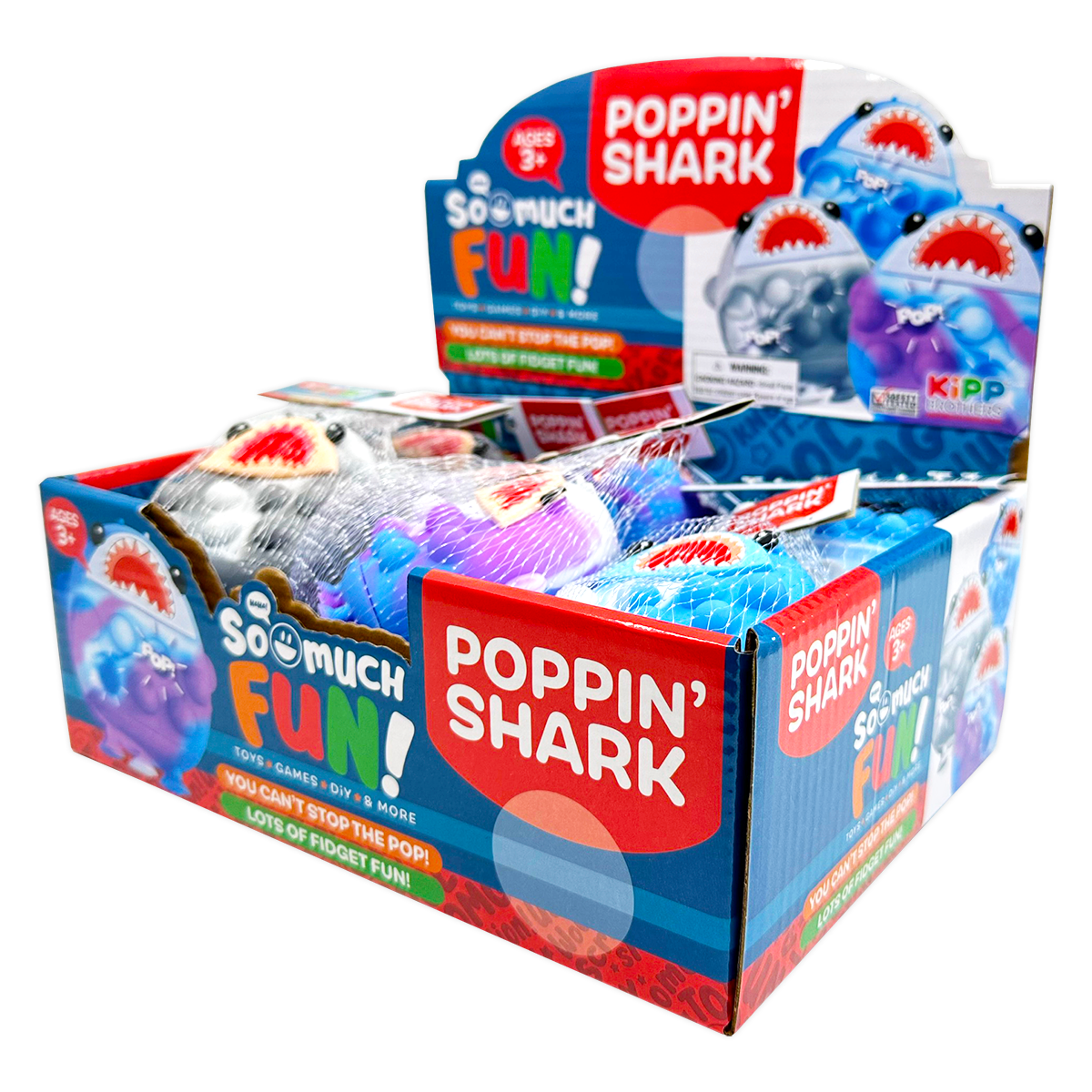 Fidget Pop Shark Ball Toy