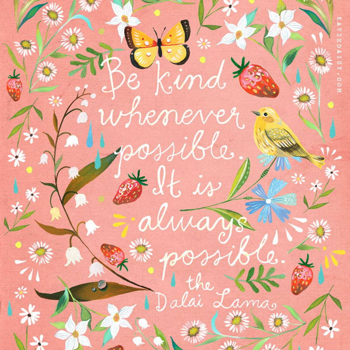 Be Kind Print: 8 x 10