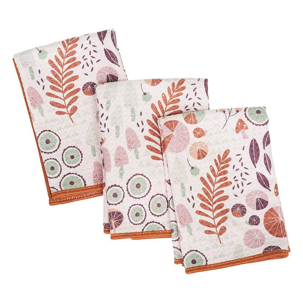 Mighty Mini Reversible Towel (Set of 3) - HJ Fall Funghi: Multicolor